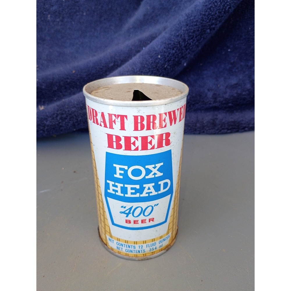 Fox Head "400" Pull Tab Steel Winconsin 1960-70
